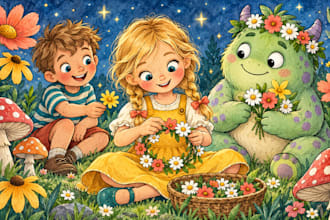aquarellillustrationen für kinderbücher kinderbuch aquarell illustrieren