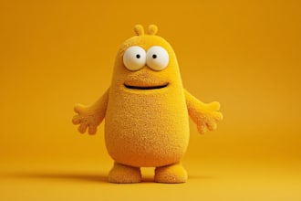 draw you as a funny yellow cartoon character