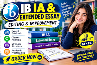 provide ib ias and ib extended essays editing and improvements