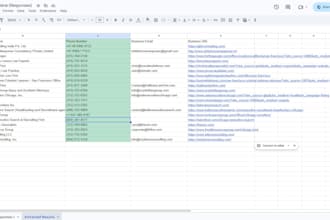 web scrape google maps data into sheets and airtable