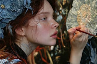 paint a realistic or fantasy portrait