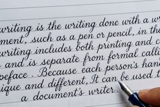 provide premium english handwriting and personal letter