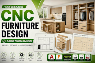 design cnc cabinet kitchen furniture wardrobe flatpack and cutting plans
