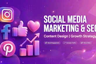 do social media marketing content design and SEO for growth