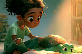 children story book illustration, story book, book illustration