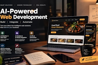 develop an ai powered website integrate ai chatbot
