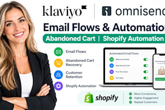 klaviyo omnisend email flows abandoned cart email automation shopify automation