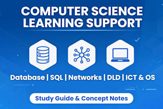 create study guide and notes for database sql and computer networks