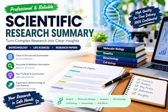 summarize research papers and biotechnology articles
