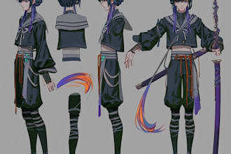 make illustration in anime and manga style