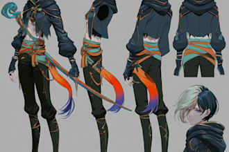 draw anime, manga or game characters