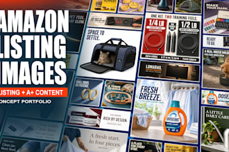 design amazon listing images and a plus content