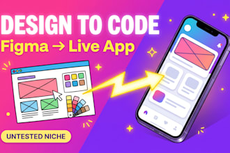 convert your figma UI design into a react native mobile app