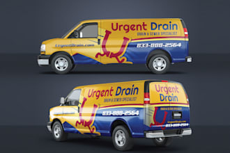 design a professional car wrap, van wrap, or vehicle branding logo design