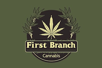 design medical hemp cannabis company logo