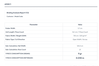 create professional textile fabric consumption and marker cutting reports