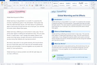 format, edit and organize your microsoft word documents