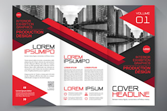 design flyer, bifold, trifold, brochure, leaflet or poster