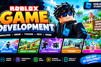 do roblox full game creation, steal a brainrot, grow a garden or simulator game