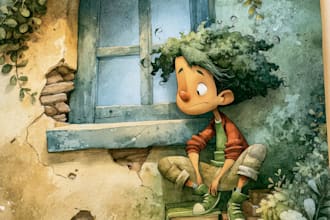 do children story book illustrtation kids illustration watercolour picture book