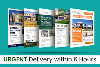 design professional real estate flyers and handouts