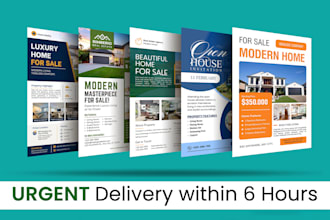 design professional real estate flyers and handouts