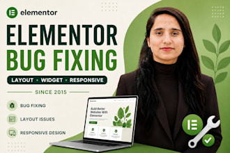 fix elementor bugs, errors and responsive issue