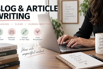 write engaging blog posts and articles for your audience
