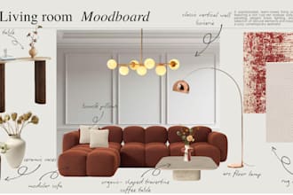 create a personalized interior design moodboard and shopping list