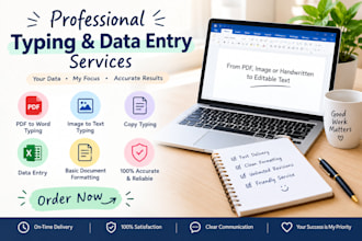do typing, PDF to word and image to text