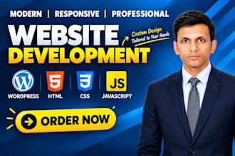 build a responsive website using wordpress and development