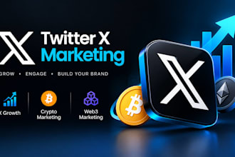 do twitter x marketing, crypto promotion, web3 marketing and x growth