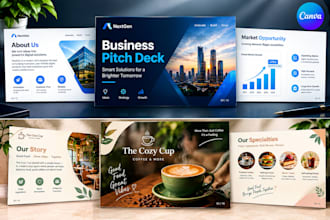 create professional canva presentations and pitch decks