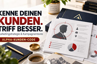 create a customer focused marketing strategy and campaign copy in german