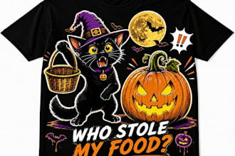 create unique halloween t shirt designs