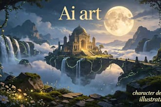 create stunning custom ai art and ai illustration