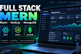 develop a custom full stack mern web application