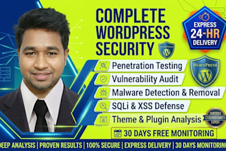 do wordpress penetration testing and security vulnerability audit