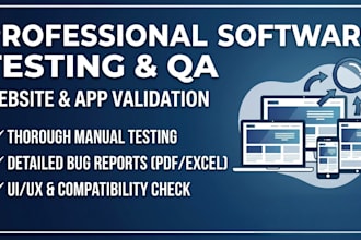 perform manual software testing, website QA,