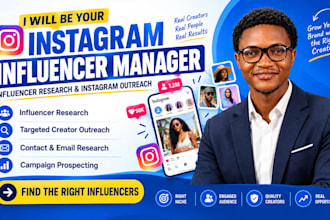 your instagram influencer manager influencer research and instagram outreach