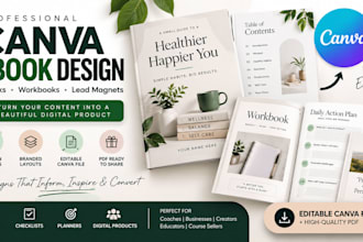 design smart canva ebook workbook post lead magnet canva brand kit social media