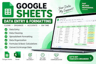 do accurate data entry and google sheets work
