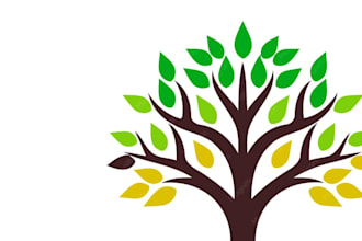 create a beautiful and professional tree logo design