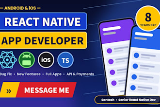 develop react native mobile app with ai features for android and ios