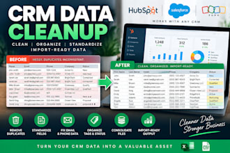 clean and organize your CRM data in excel or CSV