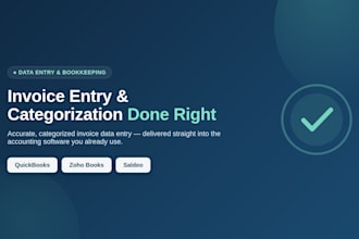 enter and categorize your invoices in quickbooks, zoho, and saldeo