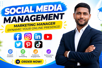 be your social media marketing manager and management