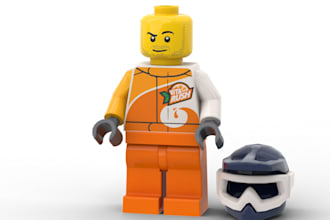 do 2d lego decal design,lego minifigure decal of head,torso uv and pad printing
