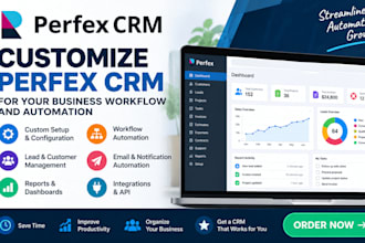 create and customize saas perfex crm for your business workflow and automation