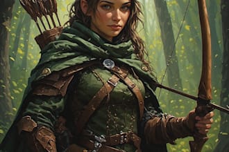 draw your d and d character, oc, and fantasy illustration